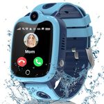 Kids Smart Watch Boys Girls, 4G Smart Watch for Kids Watch with Video Call GPS SOS Voice Chat Games School Mode Alarm Clock, KidsGPS Tracker Watch Phone Birthday Toy Gifts for 4-12 Years Old (Blue)