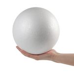 DIYASY 20cm Polystyrene Balls, 2 Pieces Large Craft Foam Balls, White Foam Balls for School Project, Art Craft, DIY, Party Decoration and Household