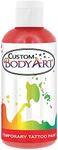 Custom Body Art 8-Ounce Red Temporary Airbrush Tattoo Body Art Paint Alcohol Based