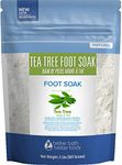 Tea Tree Foot Soak (1kg) Epsom Salt with Tea Tree & Eucalyptus Essential Oils For Foot Tub, Foot Machine, or Bath Soak