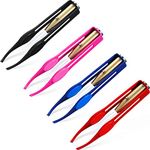 4 Pieces Tweezers with Light, Led Tweezers Stainless Steel Makeup LED Light Eyelash Eyebrow Hair Removal Illuminating Lighted Tweezers for Men and Women