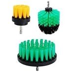 OxoxO Drill Brush - 2" 3" 5" Soft Medium Power Scrubbing Brush Drill Attachment compatible with Cleaning Showers Tubs Bathrooms Tile Grout Carpet Tires Boats Upholstery (Pack of 3)