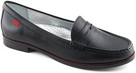 Marc Joseph New York Women's East Village Black Grainy Penny Loafer 9