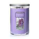 Yankee Candle Lilac Blossoms Scented, Classic 22oz Large Tumbler 2-Wick Candle, Over 75 Hours of Burn Time