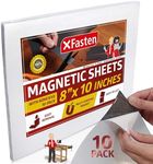 XFasten Magnetic Sheets 8x10 Inch 20mil (Set of 10) - Magnetic Adhesive Sheets -Premium Peel and Stick Magnetic Sheets with Adhesive Backing