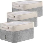 BALEINE 3 Pack Fabric Storage Bins 