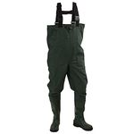 Frogg Toggs Men's Cascades 2 - ply Bootfoot Chest Waders Mallard Green, GREEN, 11