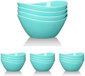 GlowSol 4 Pcs Ceramic Soup Bowls Set - 42 Ounces Kitchen Bowls for Cereal, Salad, Dessert, Serving Bowls Pasta Bowl Set, Microwave, Dishwasher and Oven Safe, Mint Green (Pack of 4)