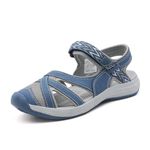 DREAM PAIRS Women's Sport Athletic Sandals Outdoor Hiking Sandals Summer Beach Walking Sandals,181103,Dark/Blue,Size9