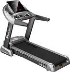 PowerMax Fitness TDA-500 6HP Peak Motorized Treadmill Max User Weight 150kg Foldable with 15 Levels Auto Incline, 12 Preset Program, LCD Display & Semi-Auto Lubrication (Grey)