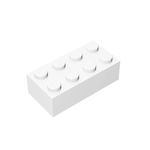 Ttehgb Toy Classic Bulk Brick Block 2X4, 100 Piece Building Brick White, Compatible With Lego Parts And Pieces 3001, Creative Play Set - Compatible With Major Brands(Colour:White)