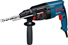 Bosch GBH 2-26 DRE Corded Electric Rotary Hammer with SDS Plus, 800W, 2.7 J, 4,000 bpm, Low Vibration, 3 Modes, 2.7 kg + Auxiliary Handle & Depth Gauge, 1 Year Warranty