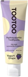 TooToo Kids Hydroxyapatite Toothpaste with Xylitol, Fluoride Free and SLS Free Toddler Natural Toothpaste, Yogurt Grape Flavor, Safe Kids Oral Care(Pack of 1)