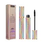 4D Silk Fiber Lash Mascara, Natural Smudge-proof & Waterproof Mascara, Black Thickening Lengthening Mascara Volume and Length No Clumping, Fuller Lashes, Lasting All Day