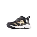 New Balance Kid's DynaSoft Reveal V4 Boa Running Shoe, Black/Copper Metallic/Silver Metallic, 11 W Little Kid