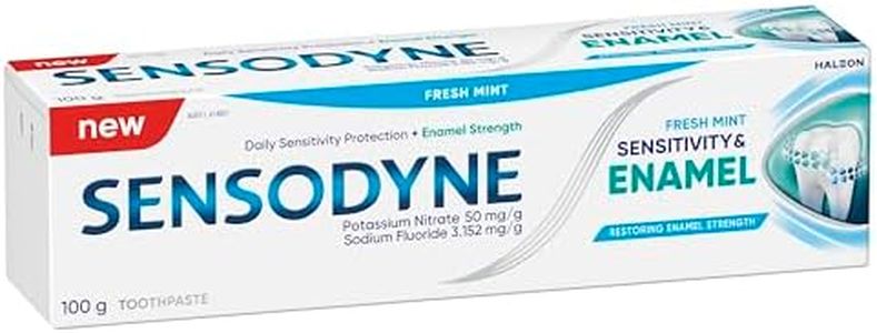 Sensodyne Sensitivity & Enamel Fluoride Toothpaste for Sensitive Teeth, Fresh Mint, 100g