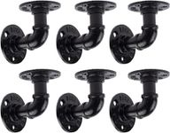6 Pack Industrial Pipe Shelf Bracke