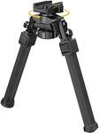 CVLIFE Bipod Tactical Rifle Bipod 360 Degrees Adjustable Quick Release Picatinny Bipod for Shooting and Hunting (Black, 7.5-10.6")