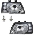 KK LIGHTOPLAST Head Light Assy./Head Lamp Assy./Front Light Assembly MARUTI CAR 800 TYPE - 3 ((Left side+Right Side both) Without Motor With bulb and Wire in LEGENDS