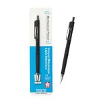 Sakura Mechanical Pencil 0.5 mm - Pencil with 3 Eraser Refills - Fixed Sleeve for Using Rulers and Templates - Black