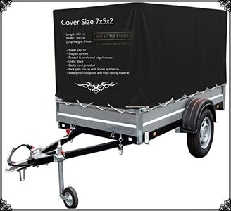 Box Trailer Cover 7x5x2 - Heavy Duty Universal Tonneau Cover fit to cage Size 7x5x2