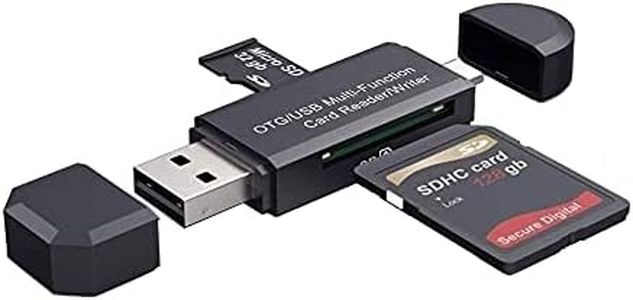 Micro USB OTG USB 2.0 Card Reader Adapter SD/Micro SD Memory Card Reader with Standard USB Male Micro USB Male Connector for Smartphones Tablets with OTG Function for SDXC SDHC SD MMC RS-MMC Micro SDXC Micro SD Micro SDHC Card and UHS-I Card