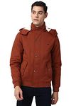 Peter England Men's Car Coat (PCJKCBOFI49550_Peach_S)