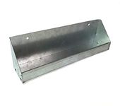 Jake's Farm Yard Chicken and Poultry Feeder Trough and Wall Mounted Galvanised Steel for Indoors or outdoors (38x15x9 cm)