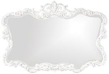 Howard Elliott Collection 21183 Talida Mirror, White, 38" H x 27" W x 1" D