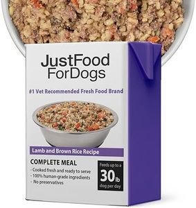 JustFoodForDogs Pantry Fresh Wet Dog Food, Complete Meal or Dog Food Topper, Lamb & Brown Rice Human Grade Dog Food Recipe - 12.5 oz (Pack of 12)