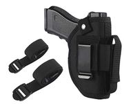 TACwolf Gun Holster Magazine Pouch for IWB OWB Concealed Carry Car Holster with Magazine Slot and 2 Strap Mounts for Right and Left Hand