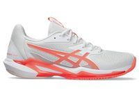 ASICS Womens Solution Speed FF 3 White/Sun Coral Tennis Shoe - 5 UK (1042A250.100)