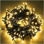 FULLBELL String Lights Fairy Lights Black String Lights 33ft 100 LED Memory Controller, Extendable String Lights for Indoor Outdoor (Warm White)