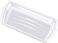 ATMA W10321304 Refrigerator Door Shelf Bin Replacement with White Band on top Compatible with Whirlpool Refrigerator-Replace WPW10321304, AP6019471, 2171046, 2171047, 2179574, 2179575, 2179607-Clear