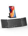 TECKNET Foldable Bluetooth Keyboard with Touchpad, Pocket Size Portable Travel Mini Wireless Keyboard with Trackpad & Numeric Keypad, Rechargeable Keyboards for Android, iOS, Windows, PC,Phone,iPad