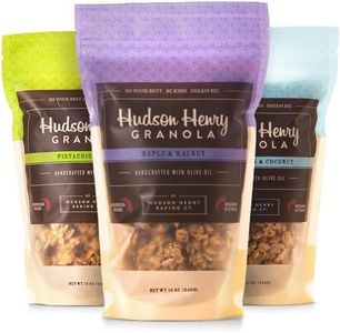 Hudson Henry Granola, Trio Delight (Pecan, Walnut, and Pistachio granolas), 12 oz. package, Pack of 3 | Non-GMO Project Verified