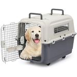 Magshion 32 Inch Dog Carriers with Detachable Wheels, Durable Hard-Sided Dog and Cat Kennel Travel Carrier for Dogs and Cats with Longer Travels, Ventilation and Light Weight Design