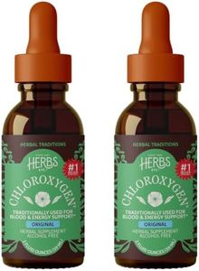Herbs Etc. ChlorOxygen Chlorophyll Concentrate Mint Alcohol Free Liquid Extract - Liquid Chlorophyll Drops - Detoxifying & Deodorizing - Skin, Gut & Energy Support - 2 fl oz (132 Servings, 2-Pack)