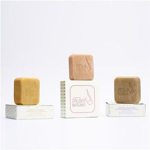 Pack de 3 Jabones Limpiadores Faciales - Hechos con Leche de Burra - Exfoliante Natural - Brillo y Regeneración - Para Todo Tipo de Pieles - ALBA NATURA