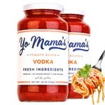 Keto Vodka Pasta Sauce by Yo Mama's Foods - Pack of (2) - No Sugar Added, Low Carb, Low Sodium, Gluten Free, Paleo Friendly, and Made with Whole, Non-GMO Tomatoes