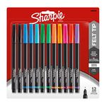 Sharpie Fine Point Pen Stylo, Assorted Colors, 12-Pack