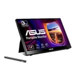 ASUS ZenScreen Ink 14” 1080P Portable Touchscreen Monitor (MB14AHD) - Full HD, IPS, 10-Point Touch, Stylus Pen (MPP 2.0 Supported), Eye Care, USB Type-C, Micro HDMI, Kickstand, Tripod Socket, Black