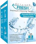 Retainer Cleaning Tablets - 120 Tablets 4 Months Supply Retainer Fresh, Brite, and Stain-Free - Retainer Cleaner Tablet, Mouth Guard, Dentures, Aligners