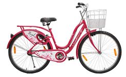 BSA cycles Ladybird Hazel Road Bike / Bicycle (Wheel 26 Inch , Frame 19 In) Pink , Ideal For Girls , Ladies, Rigid