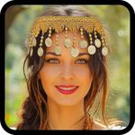 Woeoe Boho Headband Gold Bead Coin Pendant Forehead Headpiece Vintage Head Chain Festival Forehead Hair Accessories Headband for Women