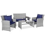 Best Choice Products 4-Piece Wicker