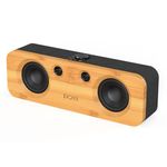 DOSS SoundBox H200 50W Home Bluetooth Speaker with Dual 3.5-Inch Woofers, Two 1-inch Tweeters, 35H Playtime, TWS, Sustainable Materials, Bluetooth 5.3 Speaker for Record Player/Computer/TV-Black