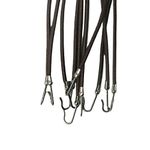 CLUB BOLLYWOOD 10Pcs Ponytail Hooks Holder Bungee Bands Hair Ropes Cord Elastic Clips Brown | Styling Products |Health & Beauty | Styling Products | Hair Care & Styling