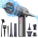 7000Pa Mini Vacuum Cleaner: Handheld Vacuum & Electronics Duster & Hand Pump Cordless Keyboard Vac Cleaning Kit 3-Gear Compressed Air Blower for Computer Sewing Machine Laptop Car Home Office