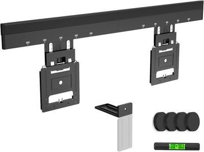 IMtKotW Support Mural Ultra Fin pour téléviseur de 37 à 80 ", Max. 75 kg, VESA 600 x 400, compatibilité Universelle, Distance par Rapport au Mur Seulement 0,95 cm